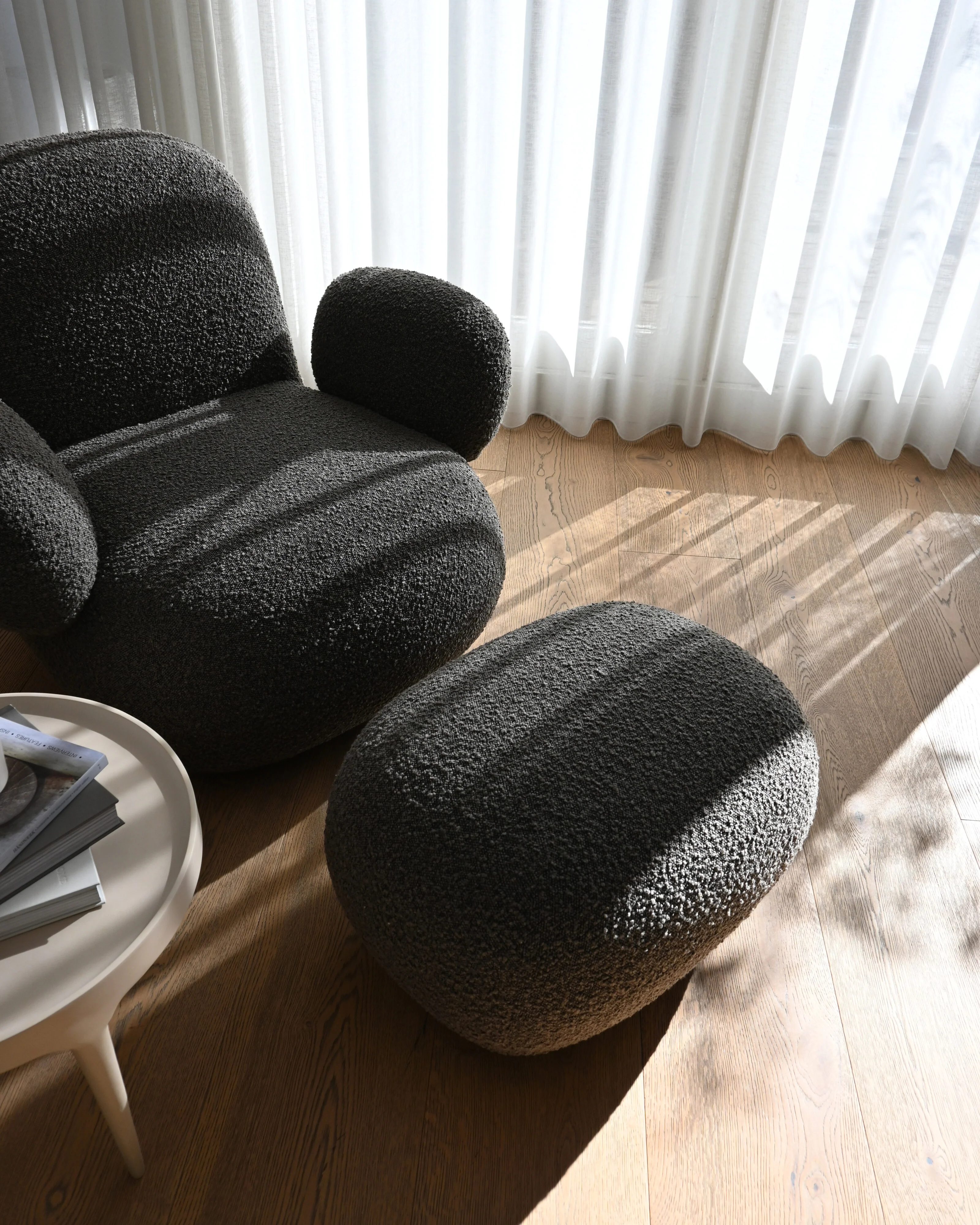 Toe Armchair, Flat - Deep Taupe (A2635) - Image 3